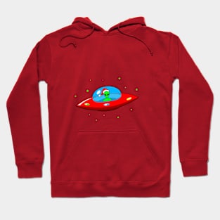 UFO Alien Santa Claus Hoodie